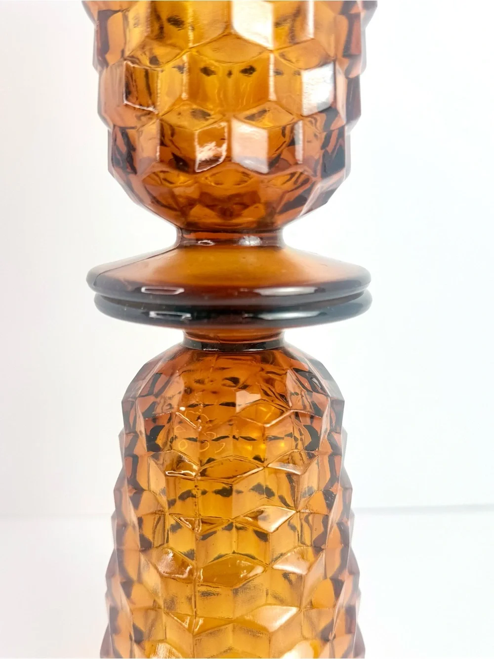 Vintage Mid-Century Modern Indiana Glass Amber Whitehall Goblets 6”  Set of Z